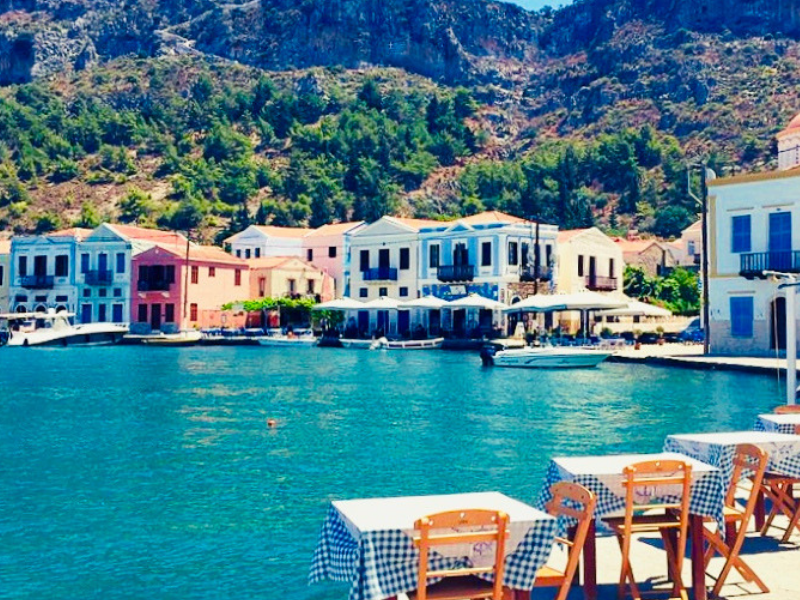 Grece dodecanese kastellorizo port